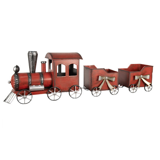 Clayre & Eef | Decoratie Trein Rood 94x18x28 cm | 6Y5632