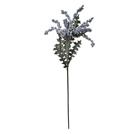 Clayre & Eef | Decoratie tak met bloemen Blauw Groen 20x20x103 cm | 6PL0329