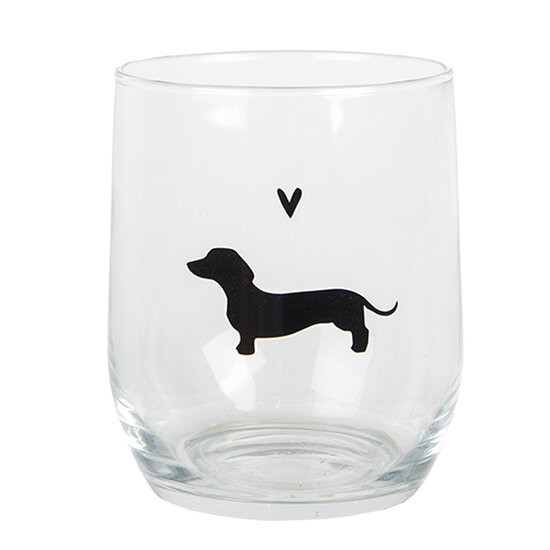 Clayre & Eef | Waterglas Trasparant ø 8x9 cm / 300 ml | PWSGL0004