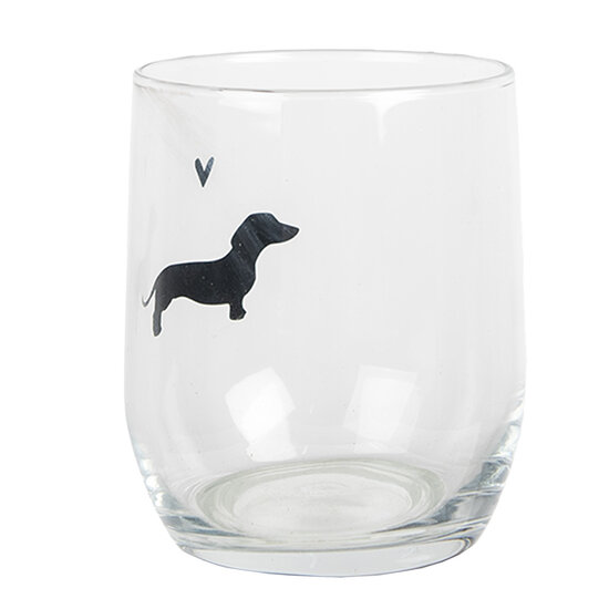 Clayre & Eef | Waterglas Trasparant ø 8x9 cm / 300 ml | PWSGL0004