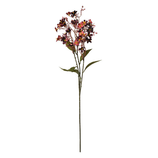 Clayre & Eef | Decoratie tak met bloemen Rood Groen 15x7x70 cm | 5PL0122R