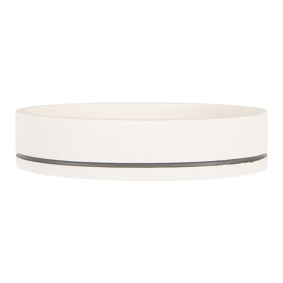 Clayre & Eef | Zeepbakje Wit 14x10x3 cm | 65873