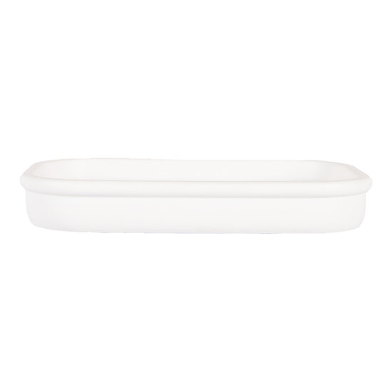 Clayre & Eef | Zeepbakje Wit 16x10x3 cm | 65875