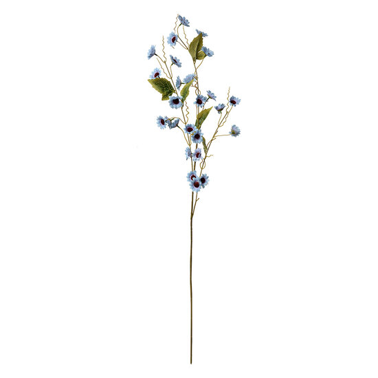 Clayre & Eef | Decoratie tak met bloemen Blauw Groen 25x6x107 cm | 5PL0134BL
