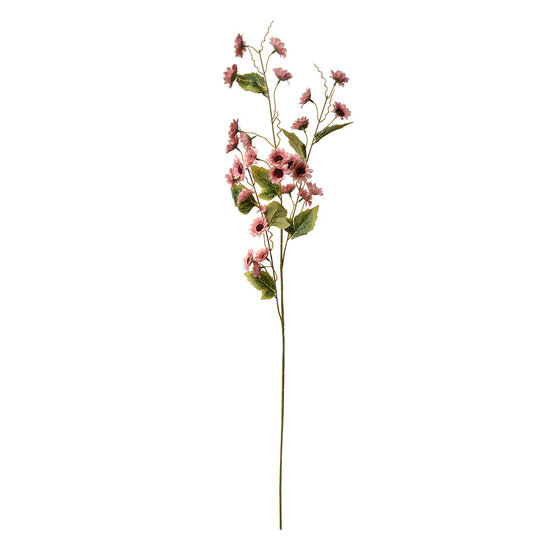 Clayre & Eef | Decoratie tak met bloemen Oranje Groen 25x6x107 cm | 5PL0134O