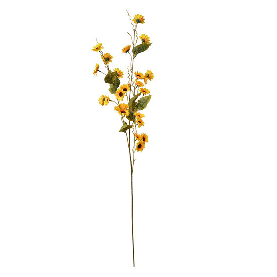 Clayre & Eef | Decoratie tak met bloemen Geel Groen 25x6x107 cm | 5PL0134Y