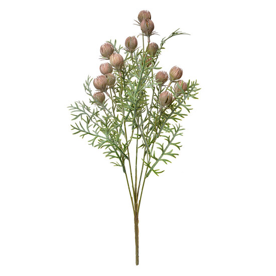 Clayre & Eef | Decoratie tak met bloemen Roze Groen 16x16x47 cm | 6PL0349P