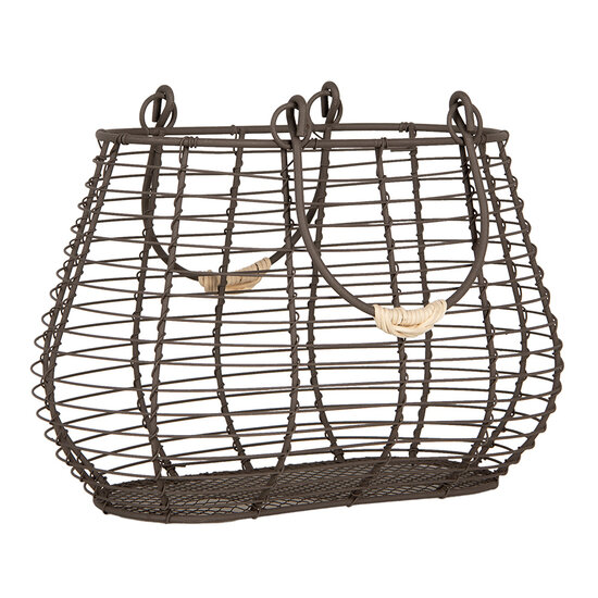 Clayre & Eef | Mandje Bruin 25x16x17/28 cm | 6Y5712