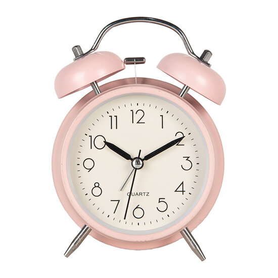 Clayre & Eef | Wekker Analoog Roze 12x6x17 cm / 1xAA | 6AC0031P