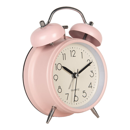 Clayre & Eef | Wekker Analoog Roze 12x6x17 cm / 1xAA | 6AC0031P