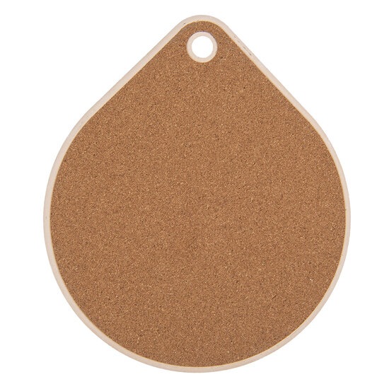 Clayre & Eef | Pannenonderzetter Beige Oranje 20x23x1 cm | 6CE2060