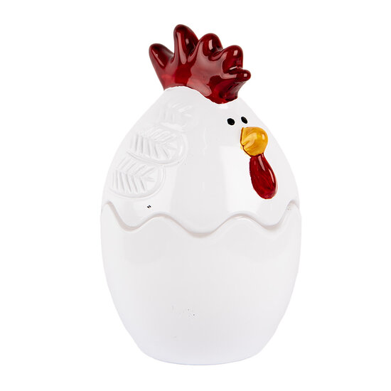 Clayre & Eef | Voorraadpot Deksel Wit ø 6x9 cm | 6GL4993