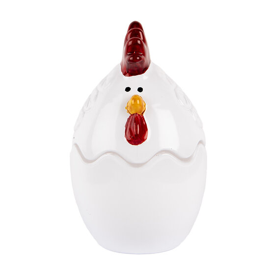 Clayre & Eef | Voorraadpot Deksel Wit ø 6x9 cm | 6GL4993