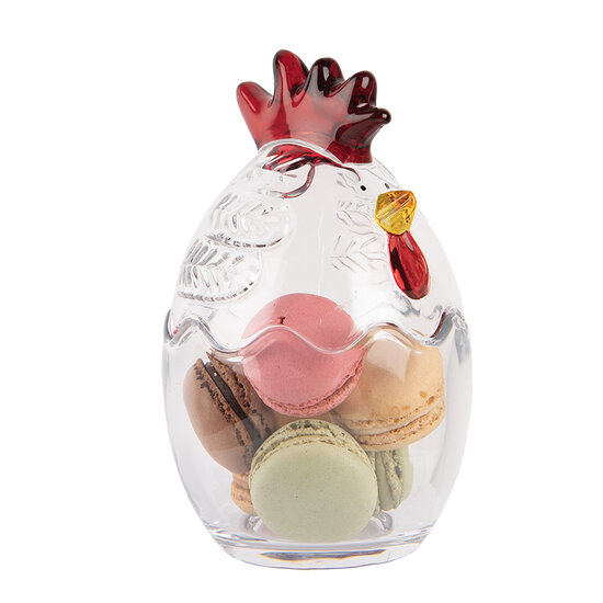 Clayre & Eef | Voorraadpot Deksel Transparant ø 10x17 cm | 6GL4994