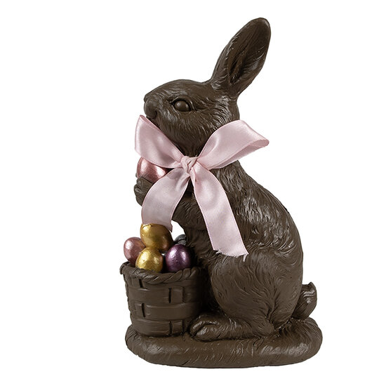 Clayre & Eef | Decoratie Beeld Konijn Bruin 13x9x22 cm | 6PR5184