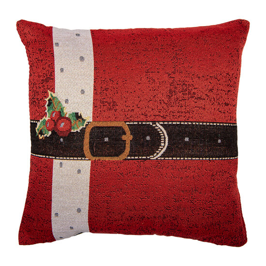 Clayre & Eef | Kussenhoes Rood Wit 44x44 cm | KT021.382