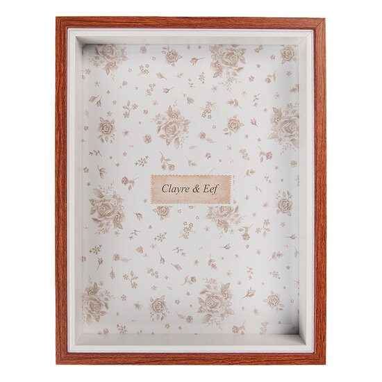 Clayre &amp; Eef   | Fotolijst Bruin 15x4x20 cm / 13x18 cm | 2F1237M