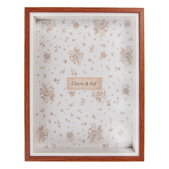 Clayre &amp; Eef   | Fotolijst Bruin 12x4x17 cm / 10x15 cm | 2F1237S