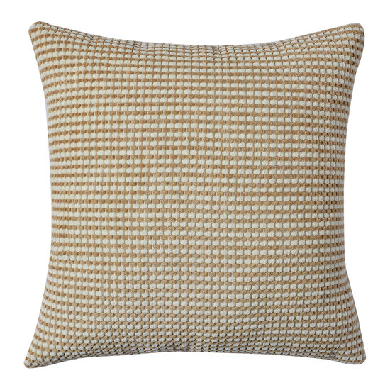 Clayre & Eef | Kussenhoes Bruin Wit 45x45 cm | KT021.398