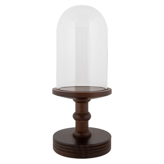 Clayre &amp; Eef   | Stolp Transparant Bruin &oslash; 14x34 cm | 6GL5059CH