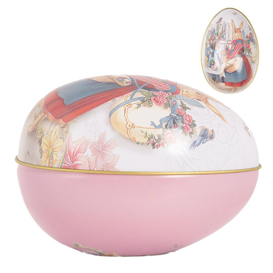 Clayre & Eef | Decoratie ei Wit Roze 8x13x8 cm | 6BL0143