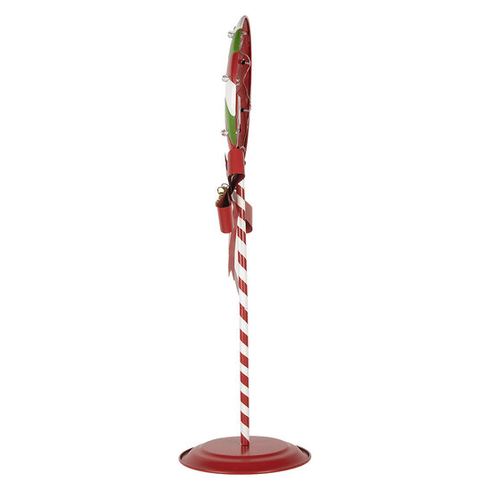 Clayre &amp; Eef   | Decoratie Lolly Rood met LED 36x29x100 cm / 3xAA | 6Y5635