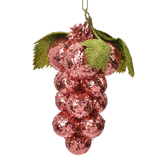 Clayre & Eef | Kerstdecoratie Roze Groen 8x8x14 cm | 66175P