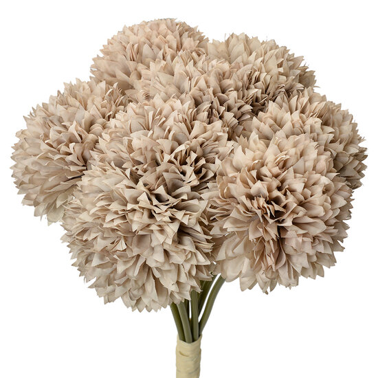 Clayre & Eef | Kunstbloem bos van 8 stuks Grijs Groen 15x15x32 cm | 6PL0395G