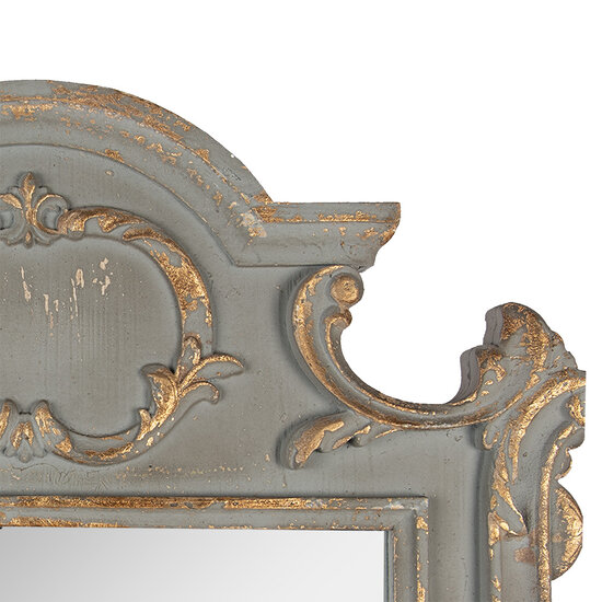 Clayre &amp; Eef   | Wandspiegel Groen 75x4x110 cm | 52S322