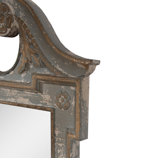 Clayre & Eef | Wandspiegel Groen 65x3x145 cm | 52S324