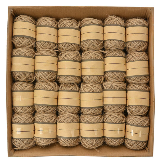 Clayre & Eef | Touw (set 24) 24x ø 4x5 cm / 10 m | 66211