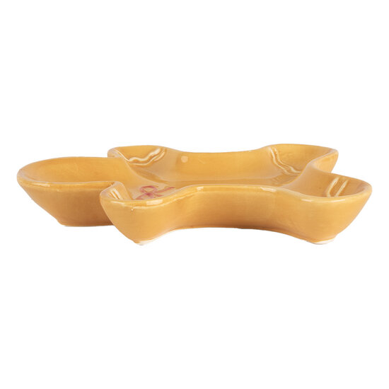 Clayre & Eef | Schaaltje Peperkoekpop Geel 14x16x2 cm | 6CE2134