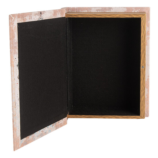 Clayre & Eef | Opbergdoos Beige Blauw (3) 27x22x7 / 22x17x6 / 17x12x4 cm | 66262