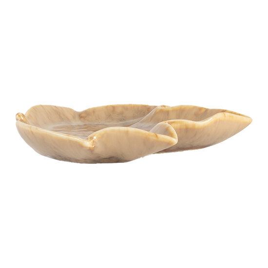 Clayre & Eef | Schaaltje Blad Bruin 14x13x2 cm | 6CE2150