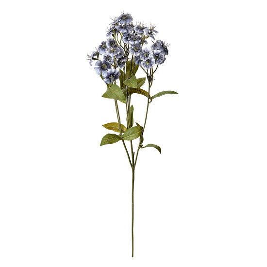 Clayre & Eef | Decoratie tak met bloemen Blauw Groen 8x8x63 cm | 6PL0384BL