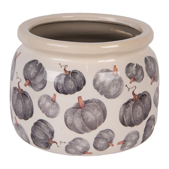 Clayre & Eef | Bloempot Binnen Beige Grijs ø 20x15 cm | 6CECSP0001L