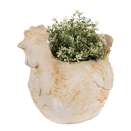 Clayre & Eef | Bloempot Binnen Beige Bruin 31x20x27 cm | 6MG0108