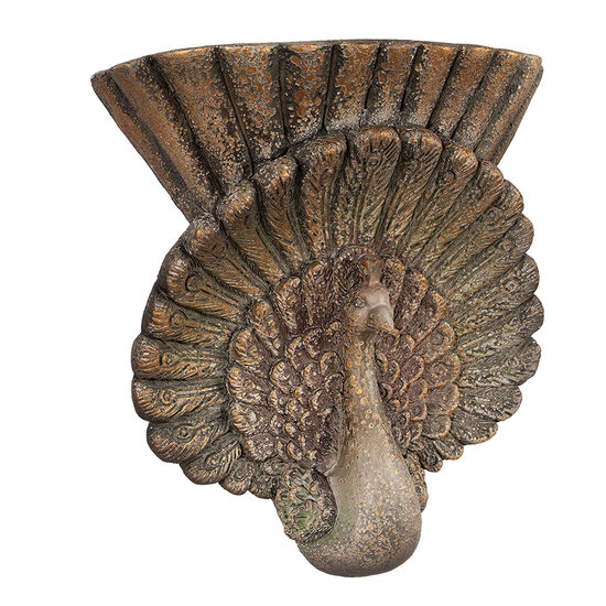 Clayre & Eef | Bloempot Binnen Groen Bruin 36x12x39 cm | 6MG0111