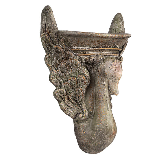 Clayre & Eef | Bloempot Binnen Groen Bruin 30x15x43 cm | 6MG0112