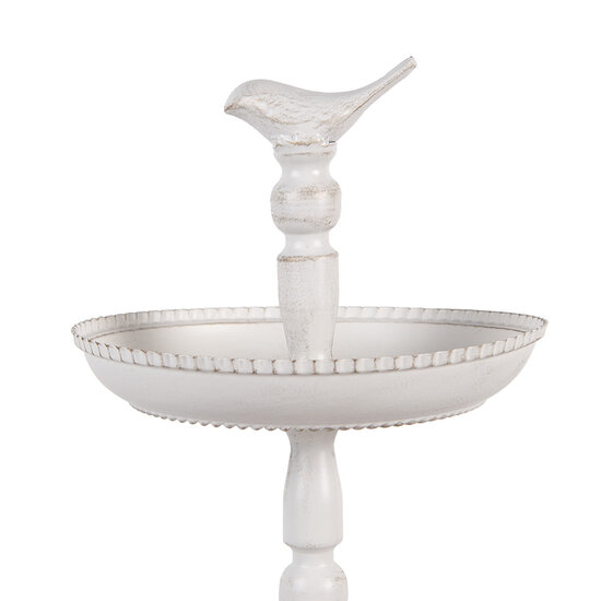 Clayre & Eef | Etagère 2 laags Wit ø 27x41 cm | 6Y5738