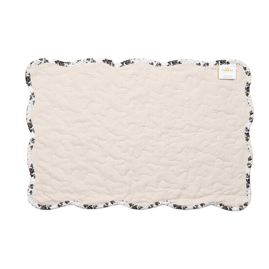 Clayre & Eef | Placemats Set van 6 Wit Bruin 48x32 cm | Q205.040