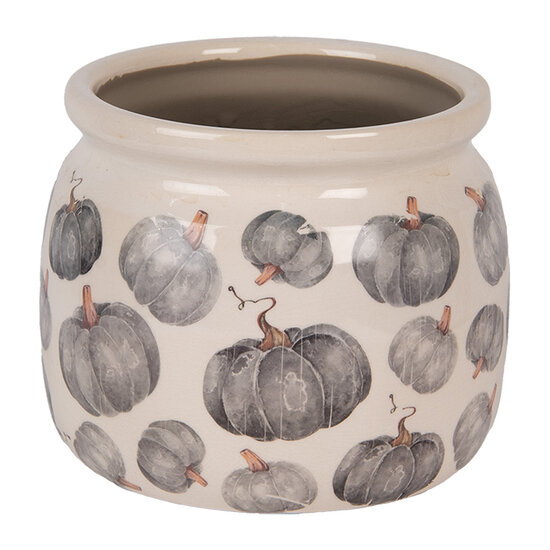 Clayre & Eef | Bloempot Binnen Beige Grijs ø 16x13 cm | 6CECSP0001M
