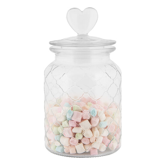 Clayre & Eef | Voorraadpot Deksel Transparant ø 11x20 cm | 6GL5056