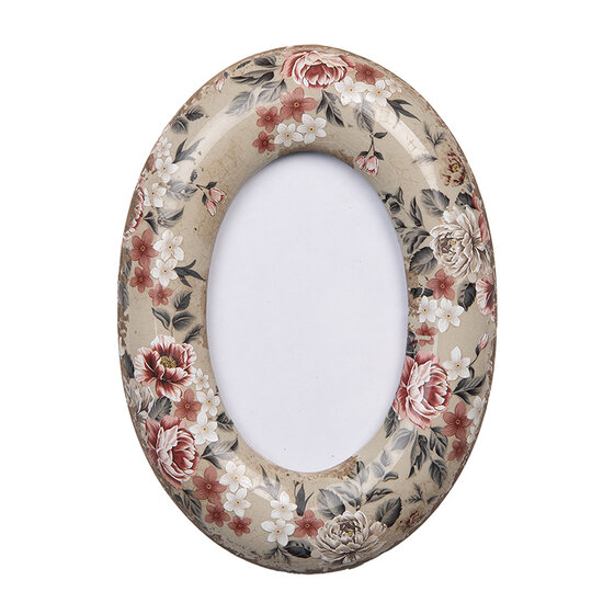 Clayre & Eef | Fotolijst Beige Roze 13x3x18 cm / 9x13 cm | 2F1276