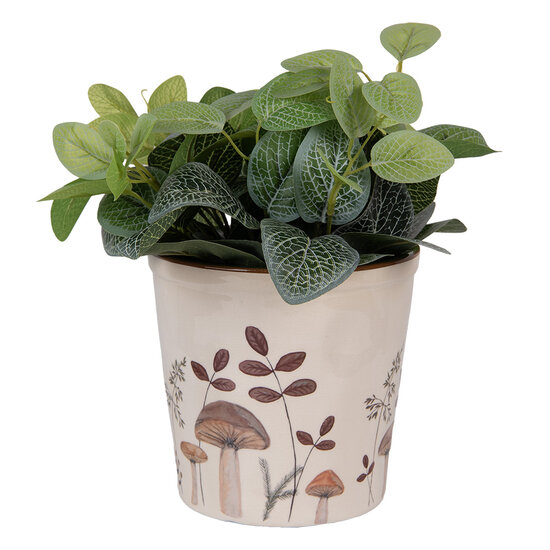 Clayre & Eef | Bloempot Binnen Beige Bruin ø 17x16 cm | 6CELFJ0001L