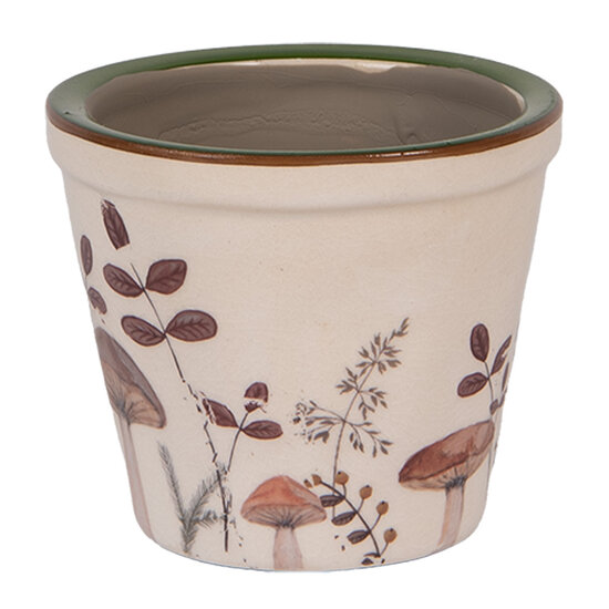 Clayre & Eef | Bloempot Binnen Beige Bruin ø 8x7 cm | 6CELFJ0001XS