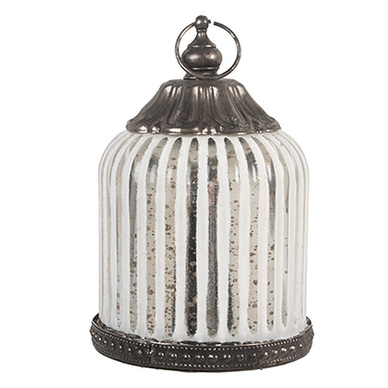 Clayre & Eef | Decoratie met LED Wit ø 8x12 cm / 2xAAA | 6GL5228