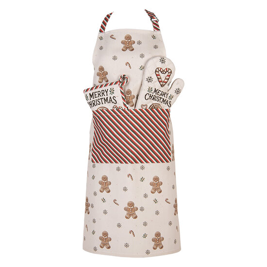 Clayre & Eef | Ovenwant Beige Bruin 18x30 cm | CGM44