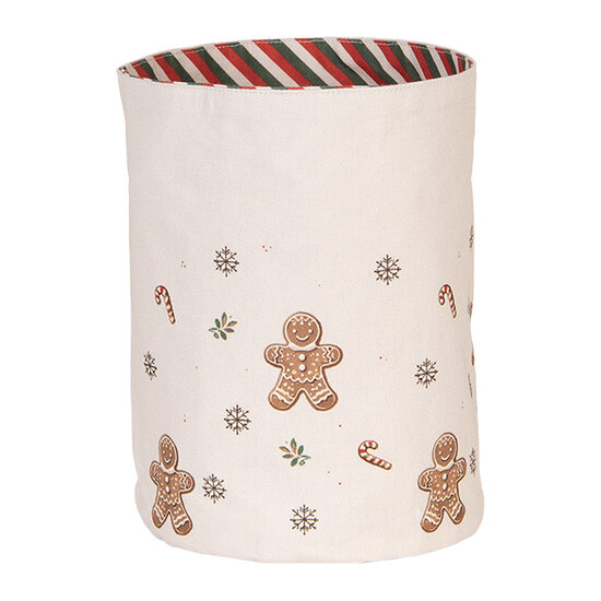 Clayre & Eef | Broodmandje Beige Bruin ø 15x16 cm | CGM50