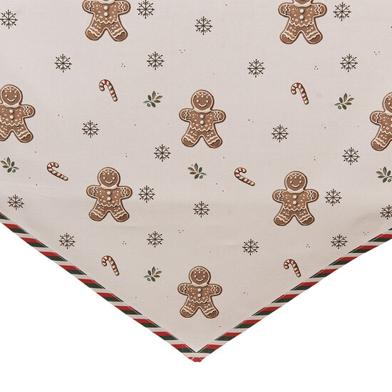 Clayre & Eef | Tafelloper Beige Bruin 50x160 cm | CGM65